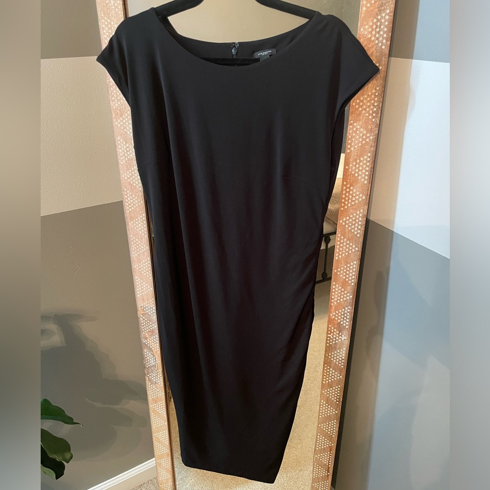 Ann Taylor Classic Black Midi Dress